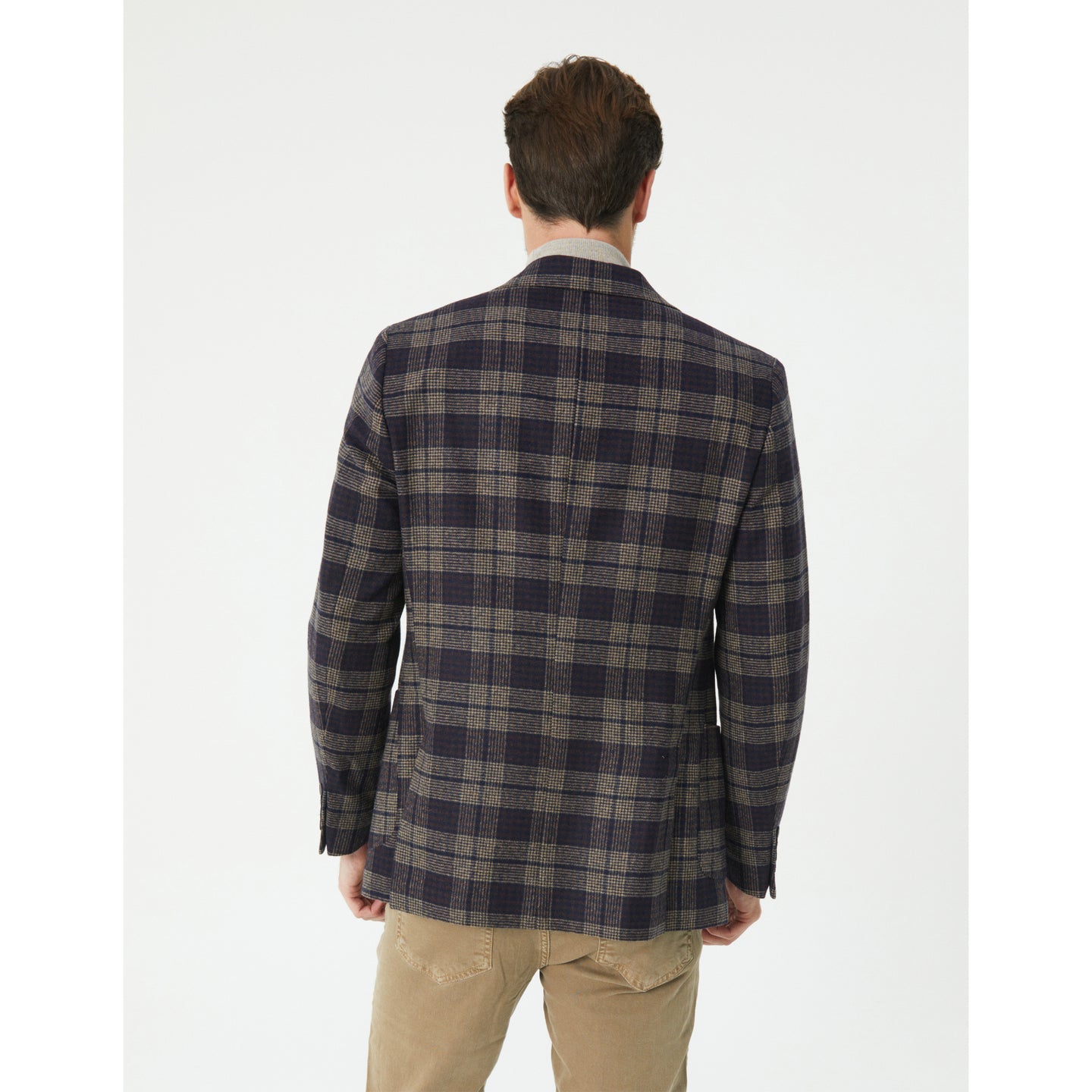 Beige - Navy Sport Jacket